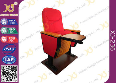 China Oak Wood Armrest High Impact Folding Metal Legs Audience Seating 5 Years Warranty supplier