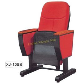 China Public Foldable Auditorium Chairs with Caster and Wooden Writing Tablet supplier