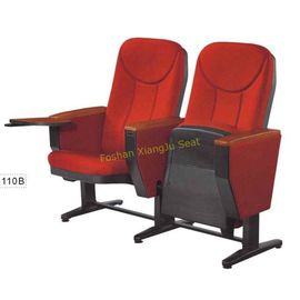China Movable PP Panel Lecture Hall Meeting Room Seating Chair With Writing Tablet supplier