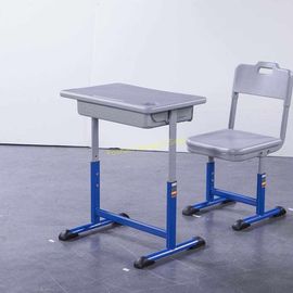 China Adjustable Iron Aluminum Student Desk And Chair Set Lead - Free Powder Coating Enviornmental supplier