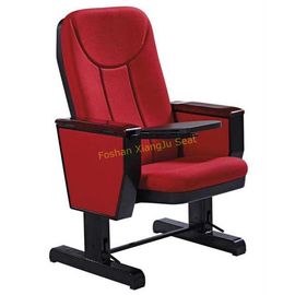 China Movable Wooden Writing Tablet Auditorium Chairs With Caster Wheel / Theater Seating Furniture supplier