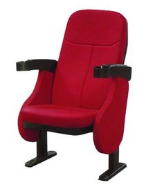 China Moveable Armrest Theater Seating Chairs Fire Proof Outer Upholstery supplier