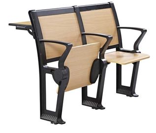 China Custom Folded Seat School Desk And Chair For Lecture Room 5 Years Warranty supplier