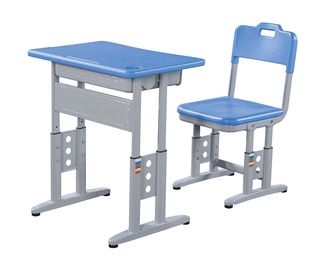 China Double Steel Tube PP Top Table And Chair Set With Big Drawer For Meeting Room supplier