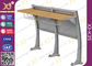 University Steel Book Holder Lecture Room Seating With Writing Desk supplier
