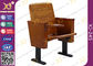 Slim Metal Leg Conference Hall Chairs with Strengthen Standing Foot Wood Seat​ supplier