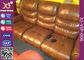 High Density Sponge Seat Back Home Theater Sofa ,Brown  Leather Electric Recliner Chair supplier