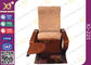 Auditorium Conference Hall Chairs With Durable Plywood Writing Table / Large Iron Leg supplier
