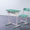 OEM Student Study Table And Chair Set , Lifting 1.5mm Iron Aluminum Frame Modern Classroom Chairs supplier