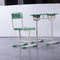 OEM Student Study Table And Chair Set , Lifting 1.5mm Iron Aluminum Frame Modern Classroom Chairs supplier