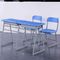 Grey Color Student Desk And Chair Set / Classroom Desk And Chair supplier