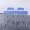 Grey Color Student Desk And Chair Set / Classroom Desk And Chair supplier