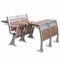 Standard Amphitheater College Training School Desk And Chair With Fireproof Melamine Board supplier