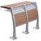 Standard Amphitheater College Training School Desk And Chair With Fireproof Melamine Board supplier