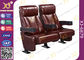 Fixed Seat High Back Comfortable Cinema Theater Chairs With Drink Cupholder supplier
