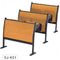 Classic Amphitheater School Meeting Room Chair Metal Frame Plywood Interlocked supplier